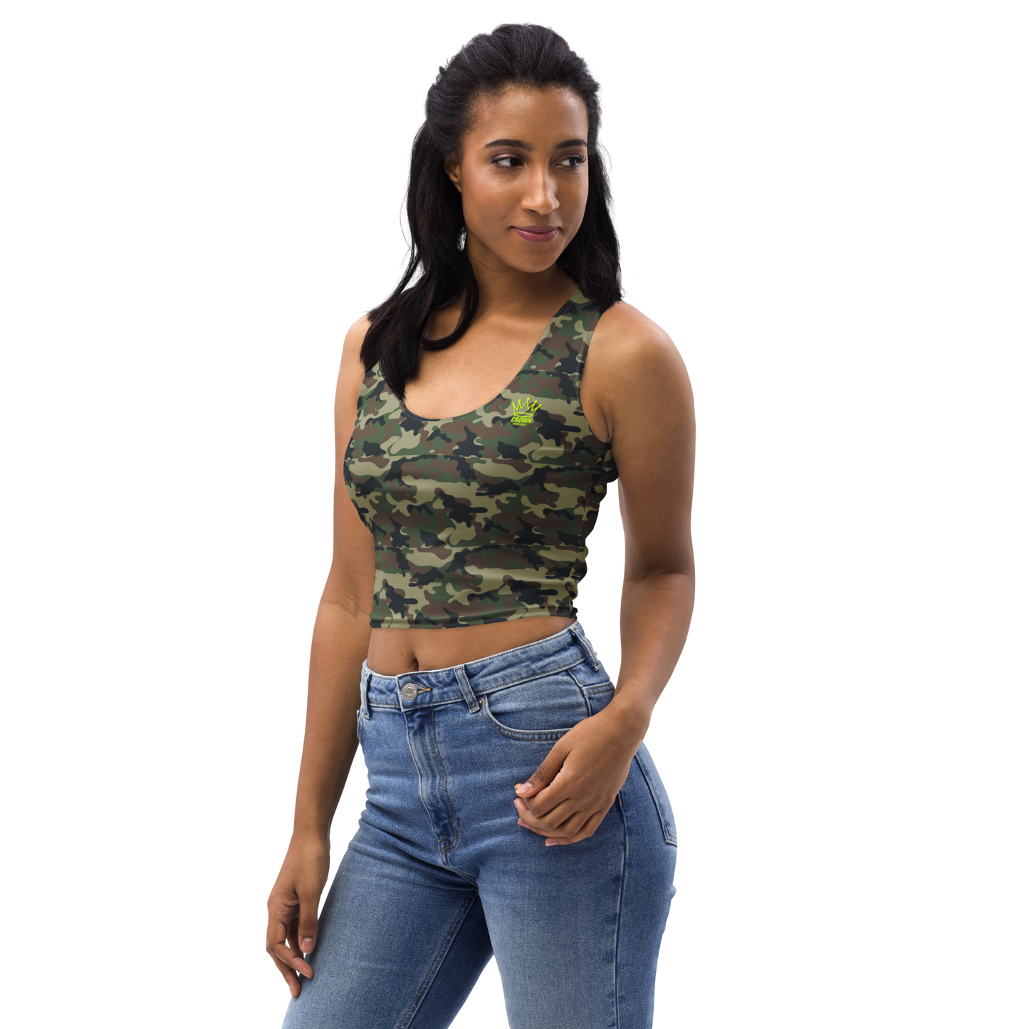 CROWN PICKLEBALL - Women's Corona Crop-top (Camo)