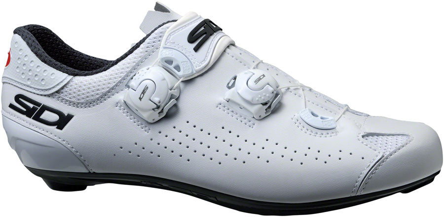 SIDI Genius 10 Road Shoes - Men's White/White 46.5