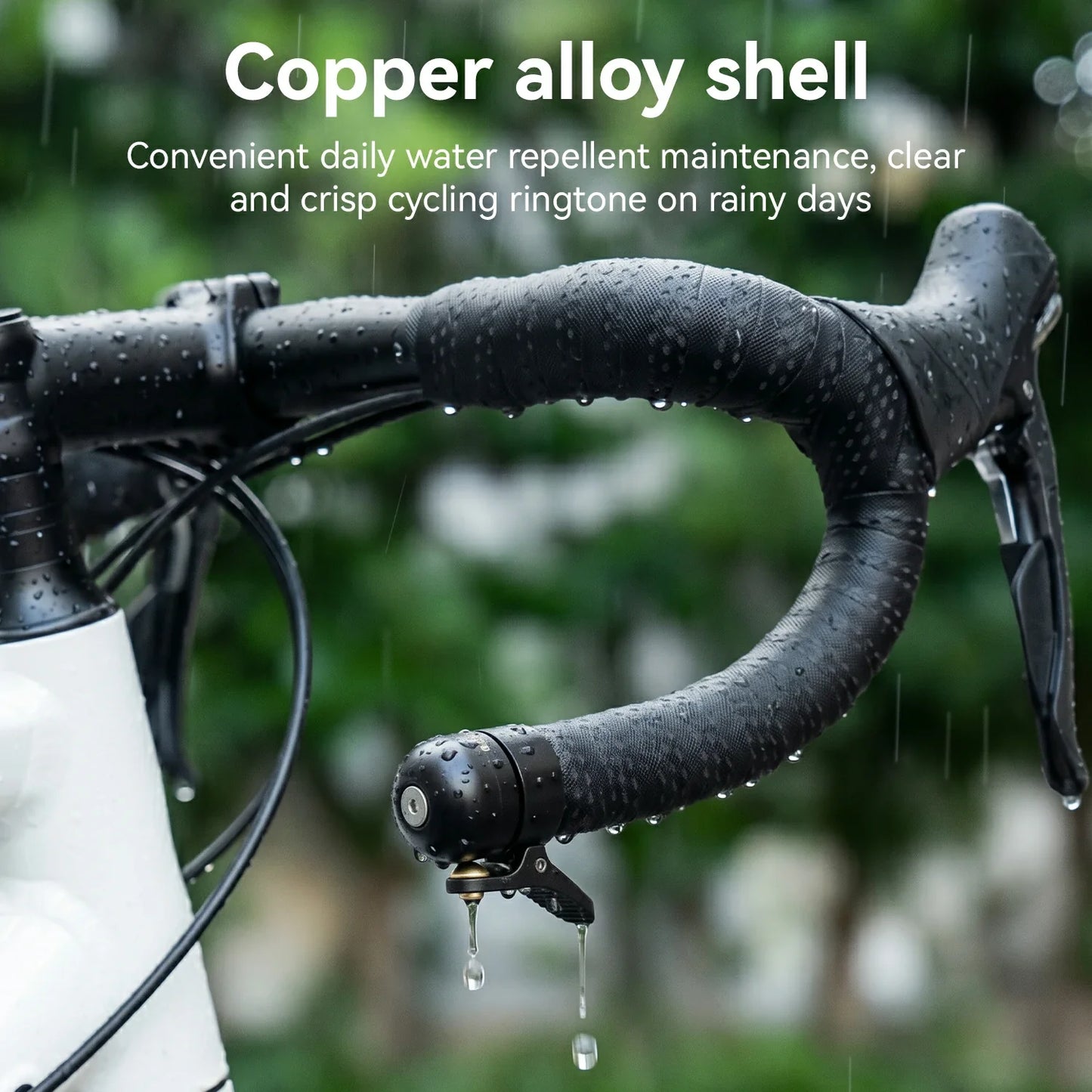 Bicycle Handlebar End Plug Bell 80dB Copper Alloy