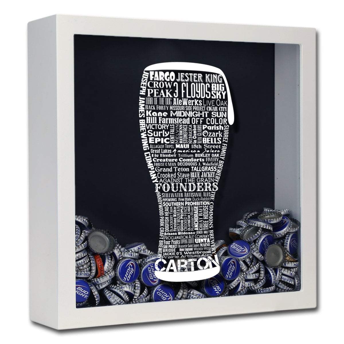 Craft Beer Typography Shadow Box