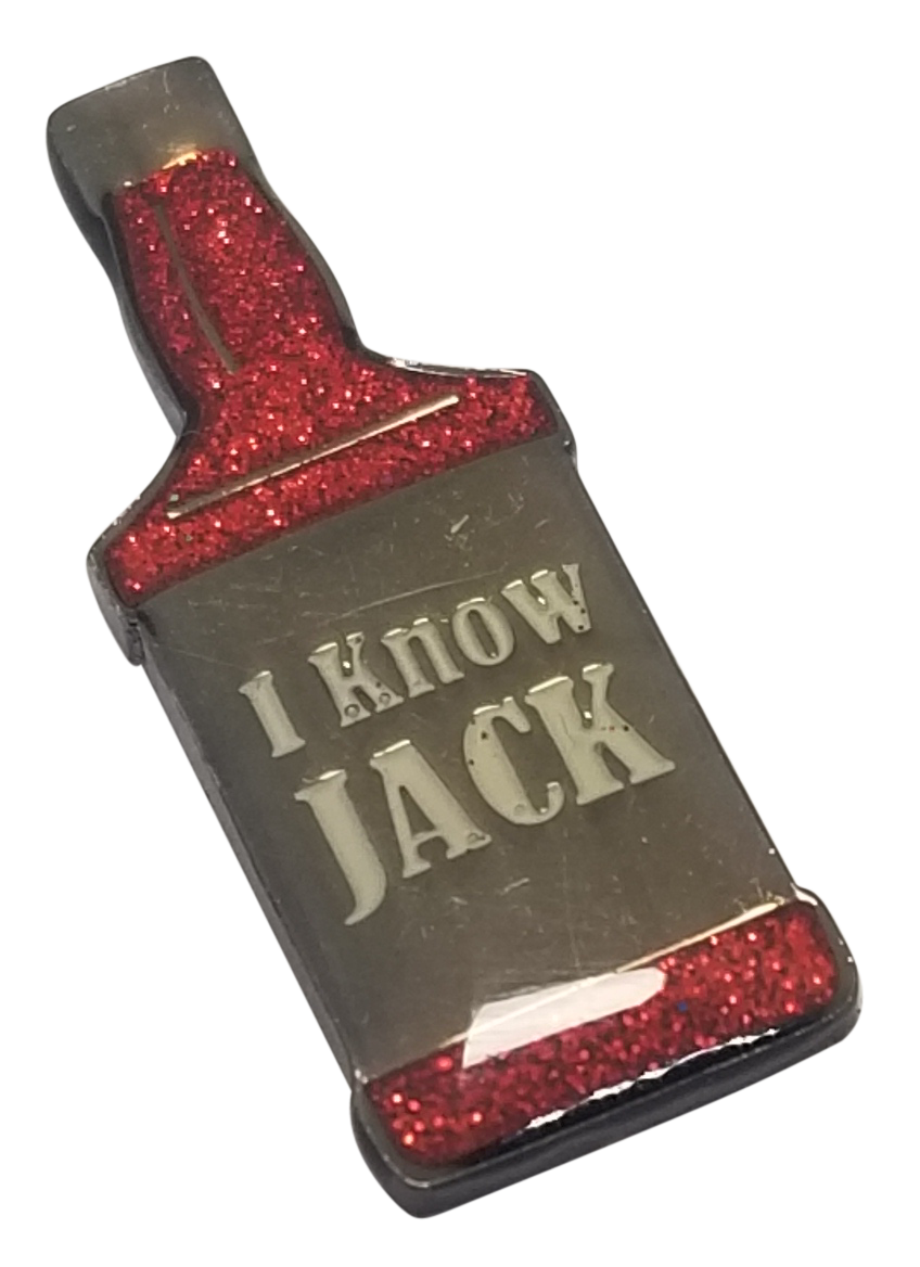 "I Know Jack" Ball Marker & Hat Clip with Crystals by ReadyGolf