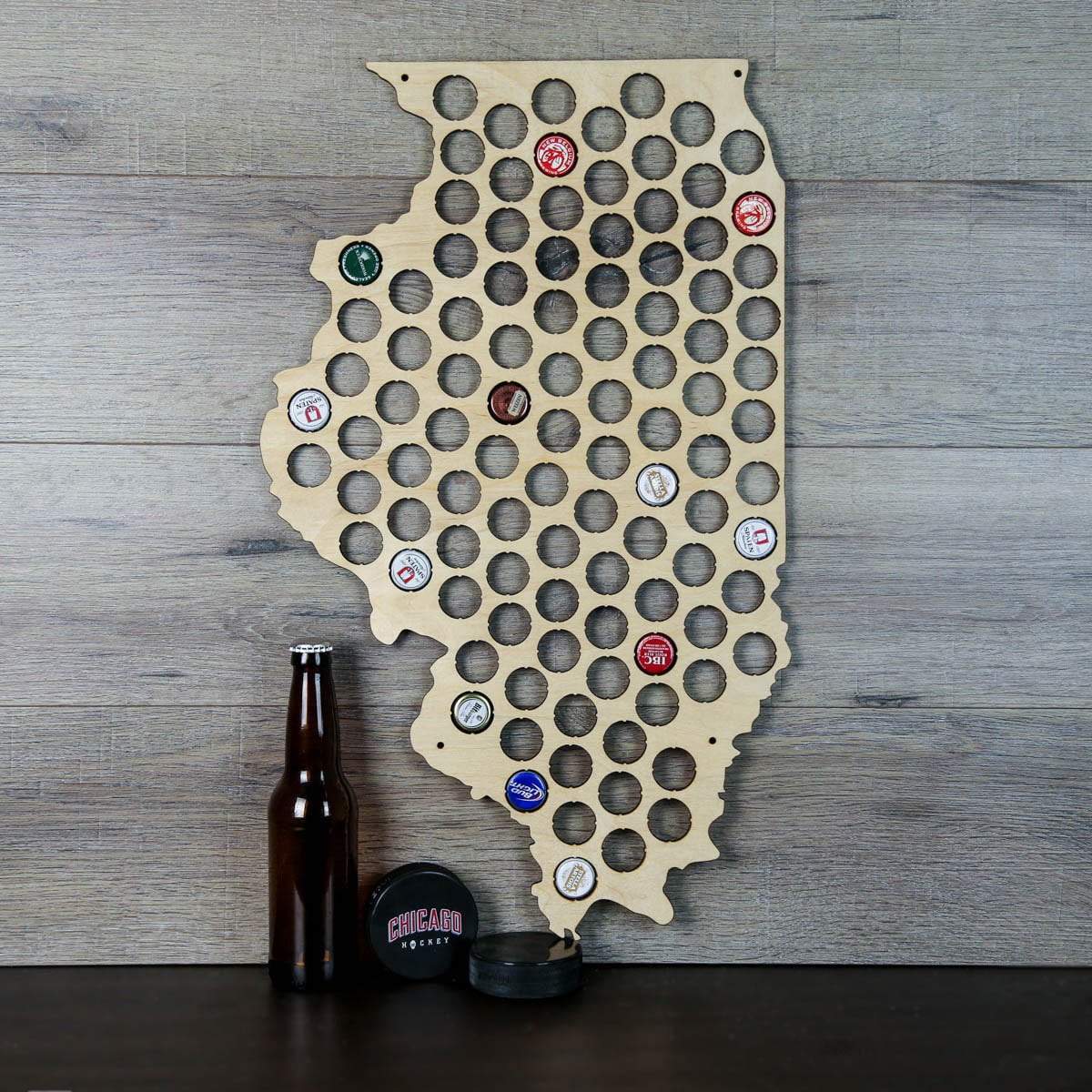 Illinois Beer Cap Map