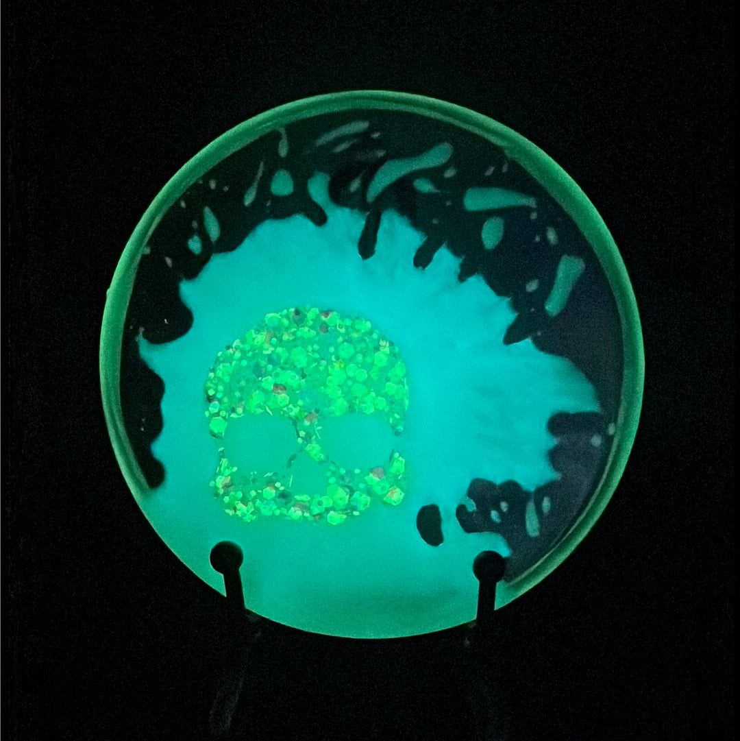 Wiser Hyzer Custom Resin Mini - Glow Skull Splatter