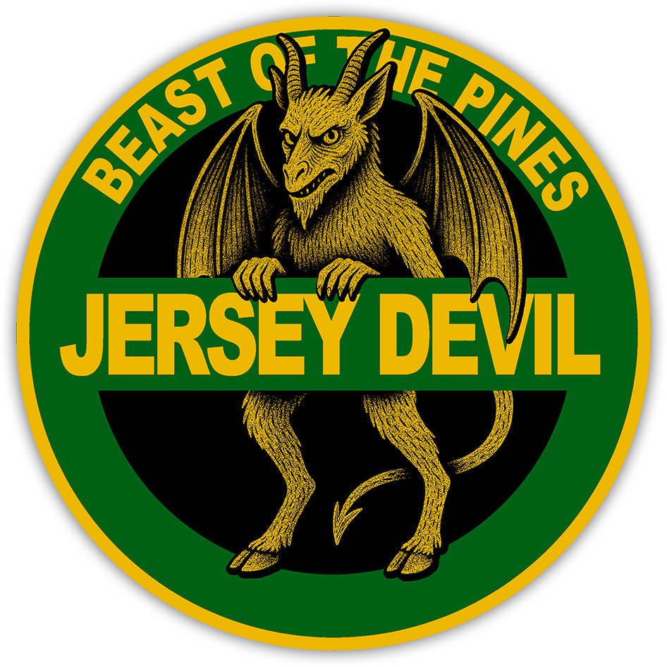 Jersey Devil Highway Sign Sticker