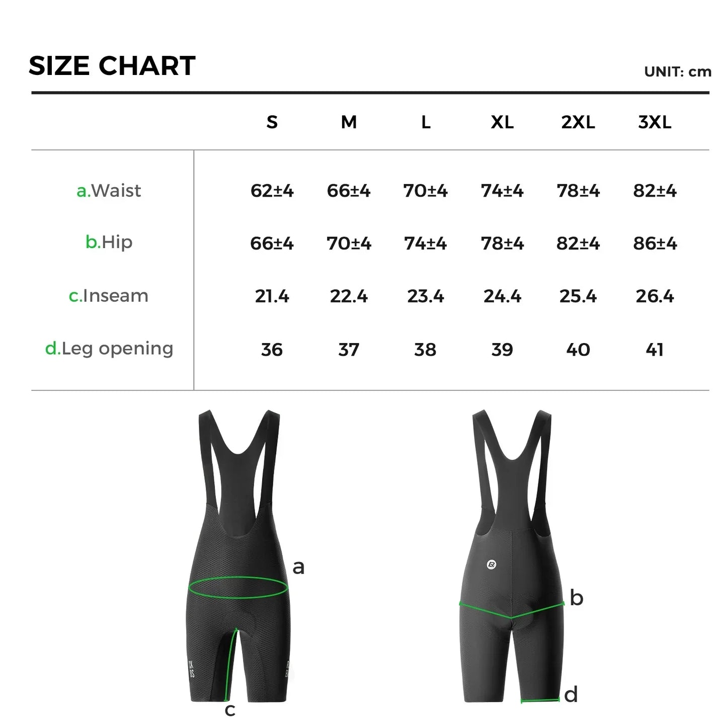 Men's Cycling Bib Shorts with 3D Padding Breathable Stretch Fabric