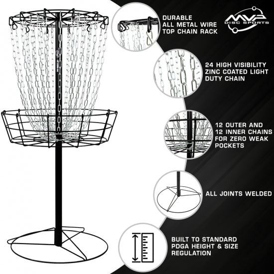 MVP Black Hole Practice Basket- Drop Ship