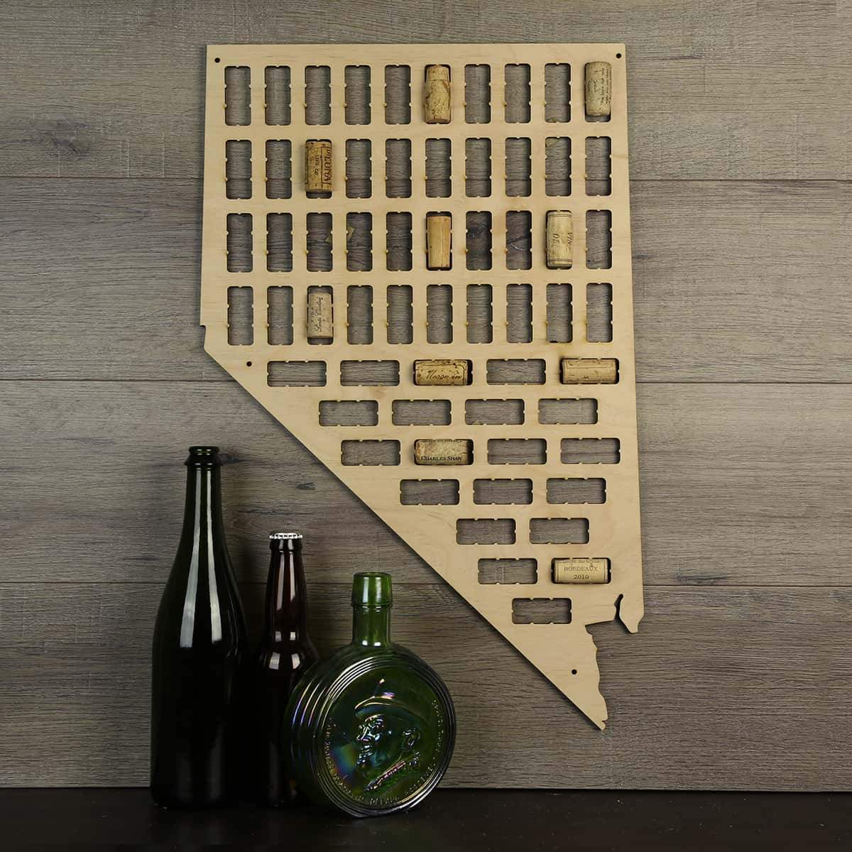 Nevada Wine Cork Map