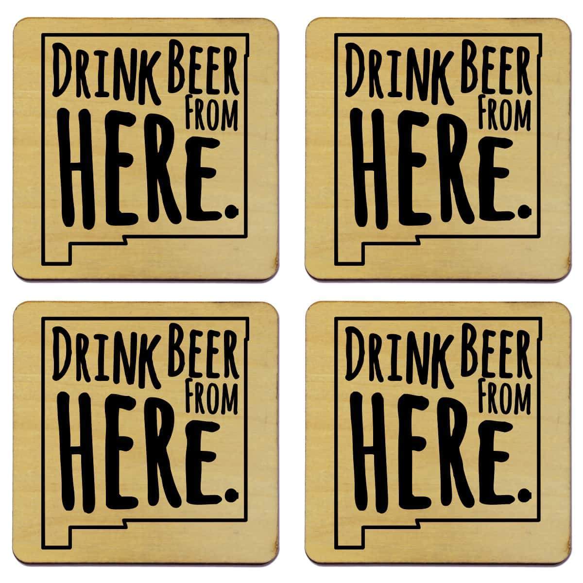 New Mexico Drink Beer From Here Coasters