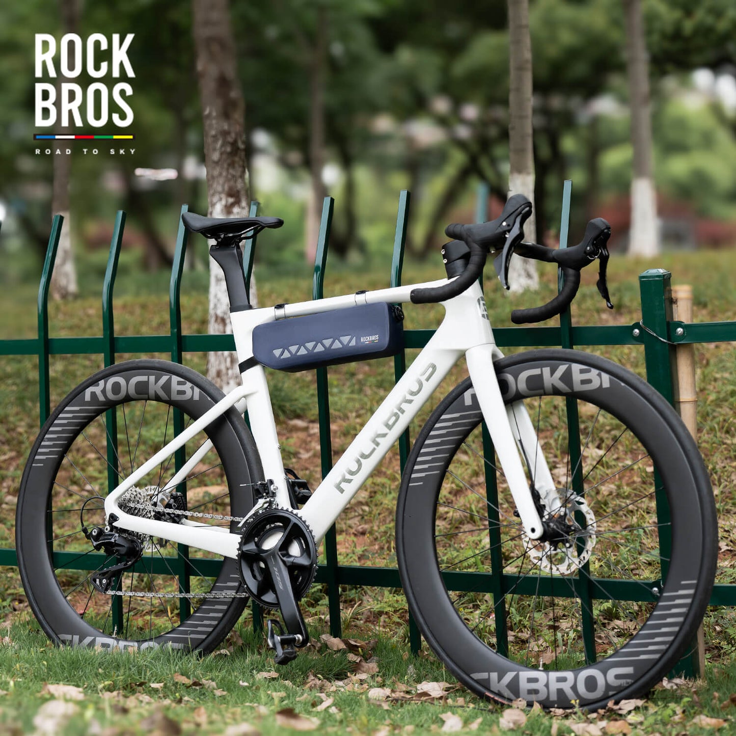 100% Waterproof Bike Frame Bag 1.7L Road-to-Sky