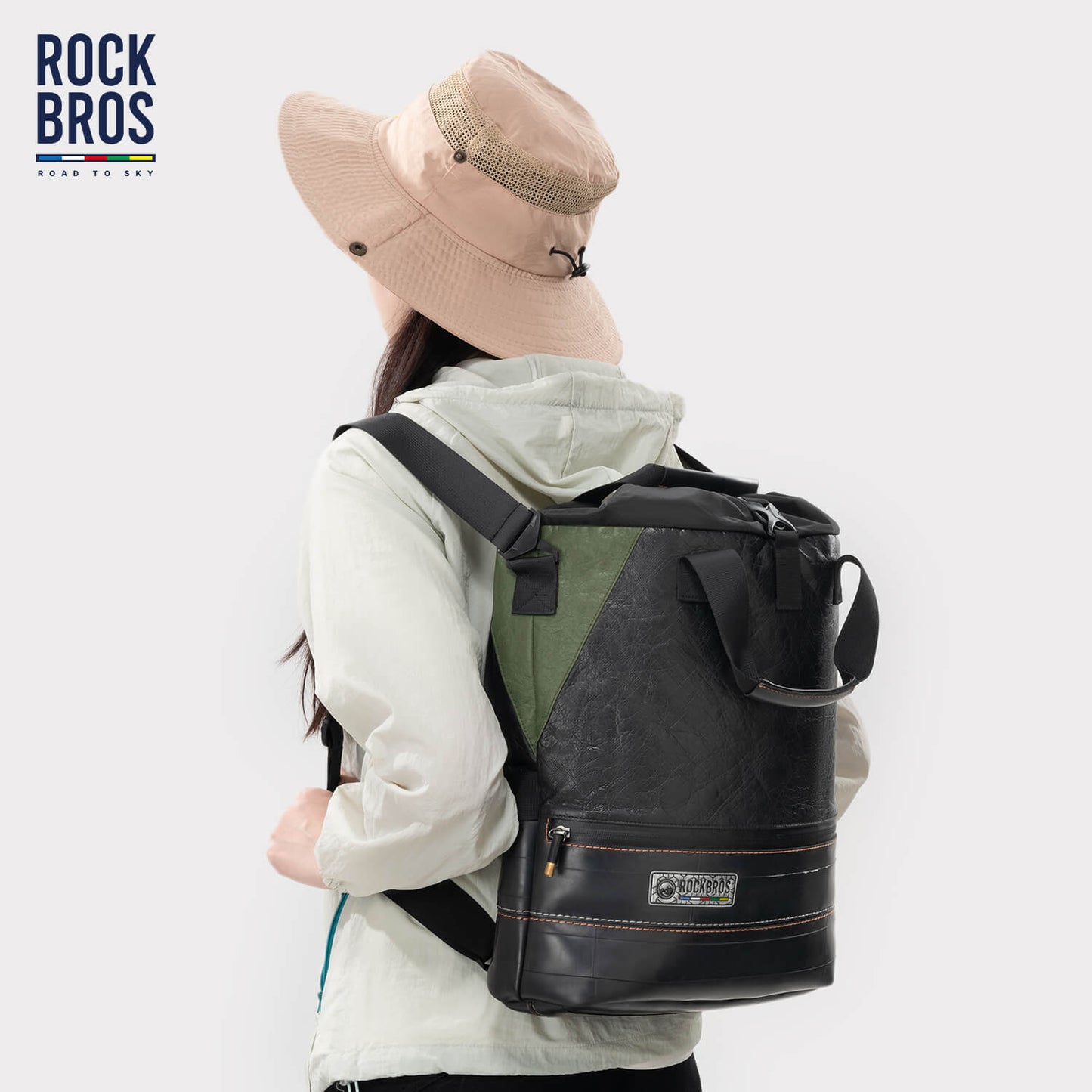 ROAD TO SKY Recycled Tire Bike Panniers - 12L