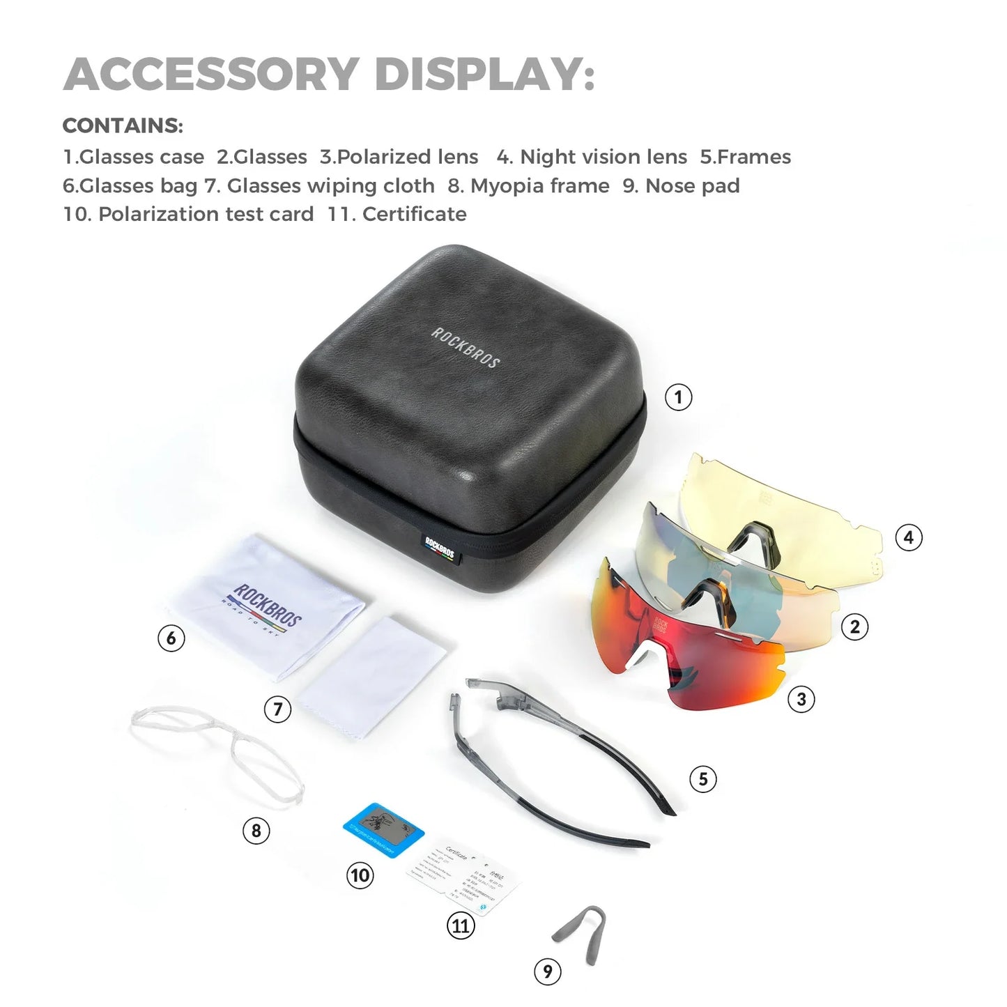 Boundless Sports Sunglasses with 3 Interchangeable Lenses