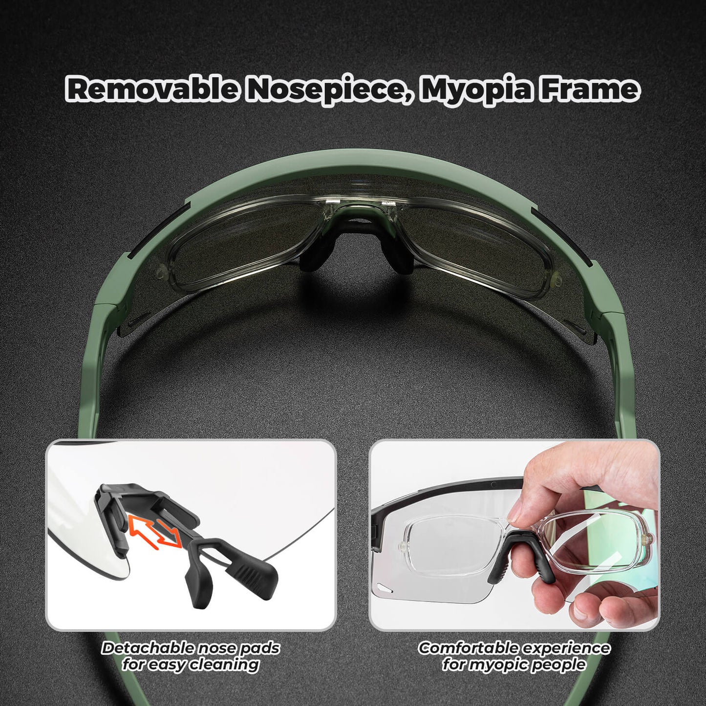 Half Frame Photochromic Cycling Sunglasses - SP337