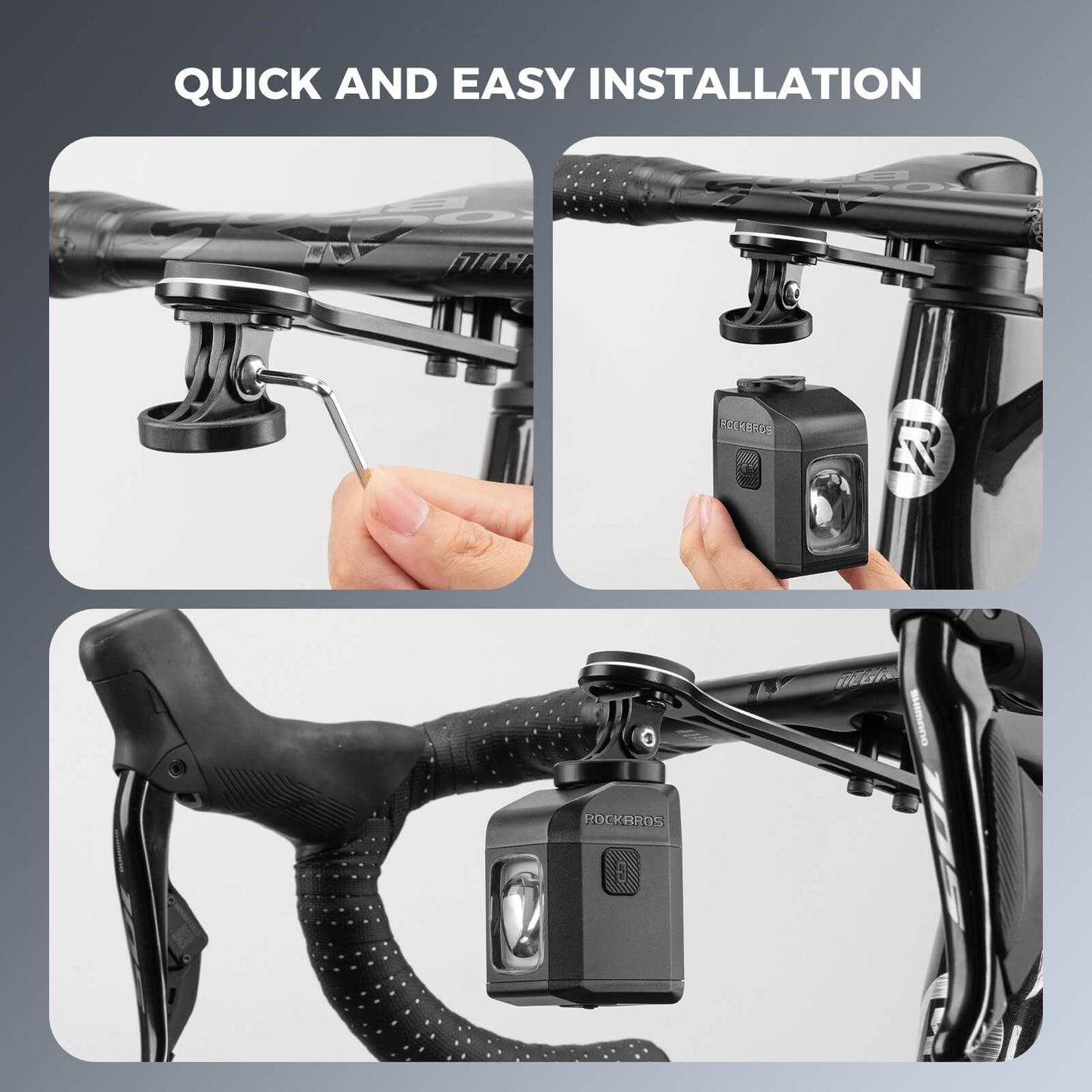 M8 Handlebar Mounted Smart Bike Front Light