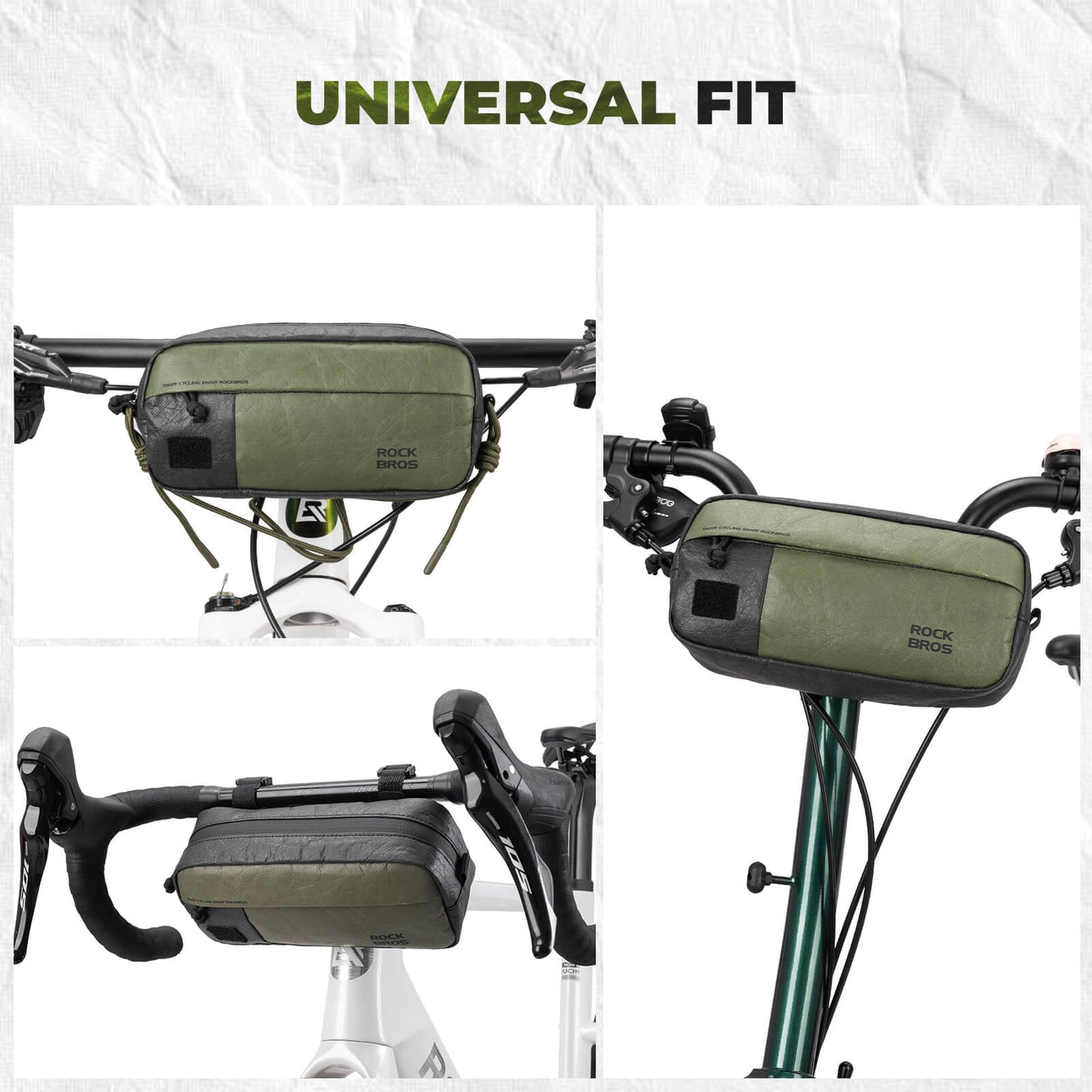 Bike Handlebar Bag with Shoulder Strap - 1.5L