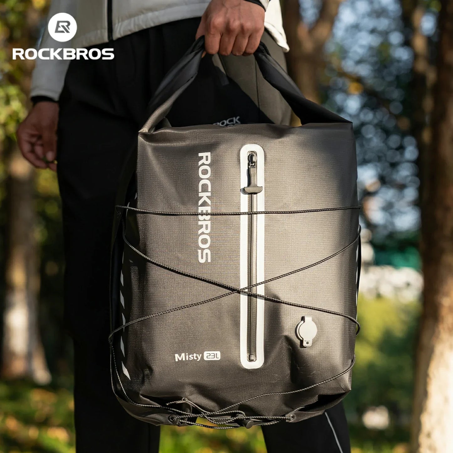 100% Waterproof Bike Rack Bag 23L Lightweight
