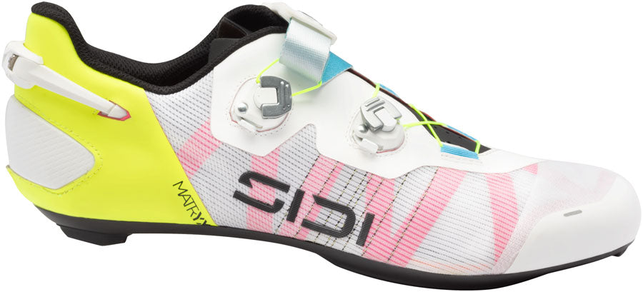 SIDI Wire 3 Road Shoes - Mens White/Yellow Fluo 46