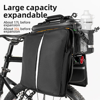ROCKBROS 34L Expandable Bike Rack Bag: Waterproof & Multifunctional