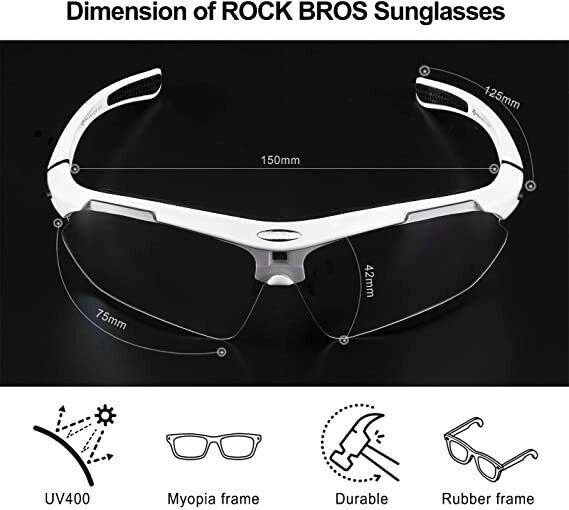 Full Frame Photochromic Bicycle Eyewear