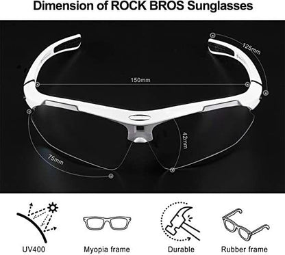 Full Frame Photochromic Bicycle Eyewear