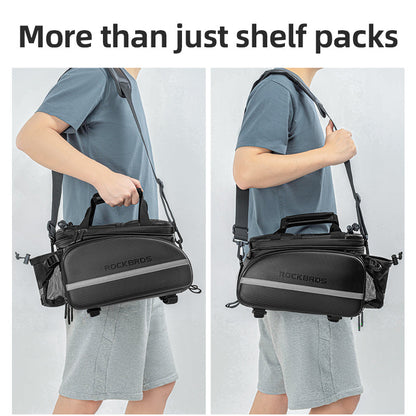 ROCKBROS 34L Expandable Bike Rack Bag: Waterproof & Multifunctional