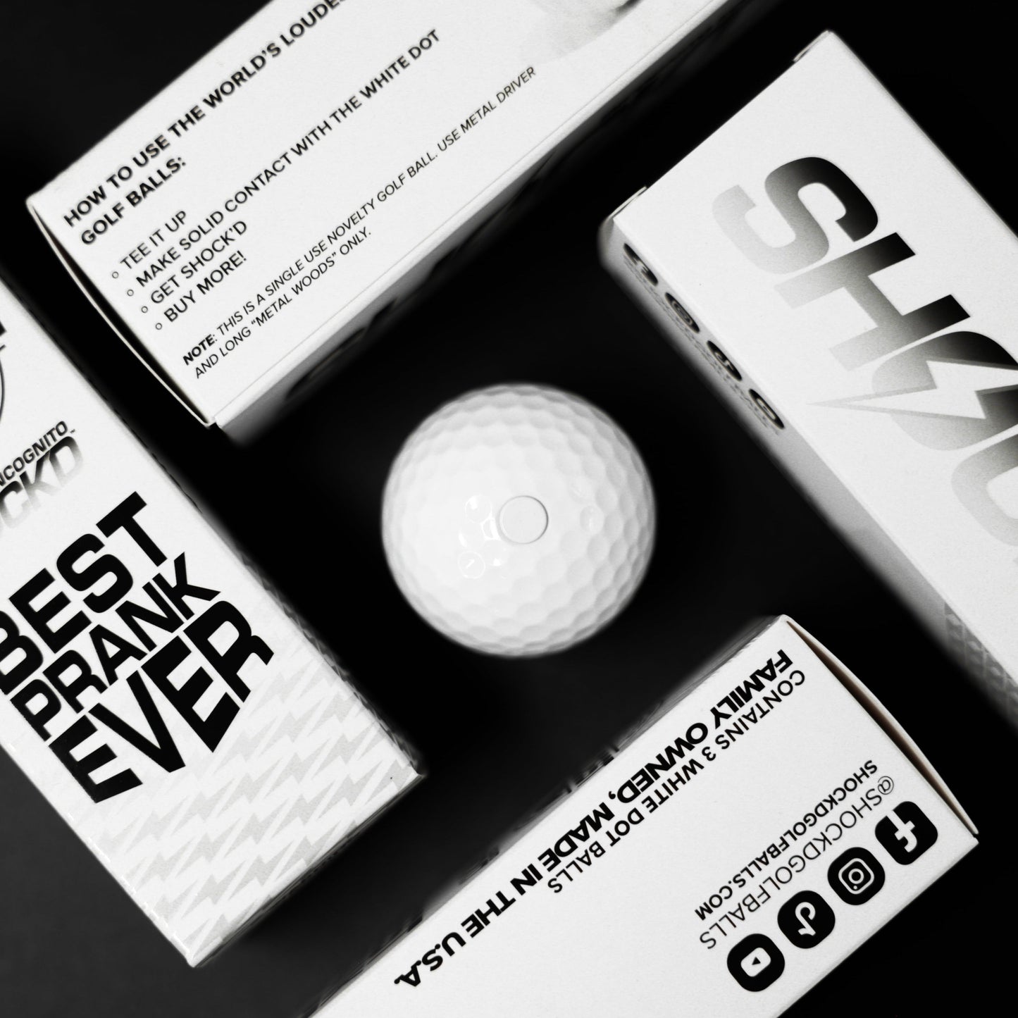 SHOCK'D Golf Balls - Incognito