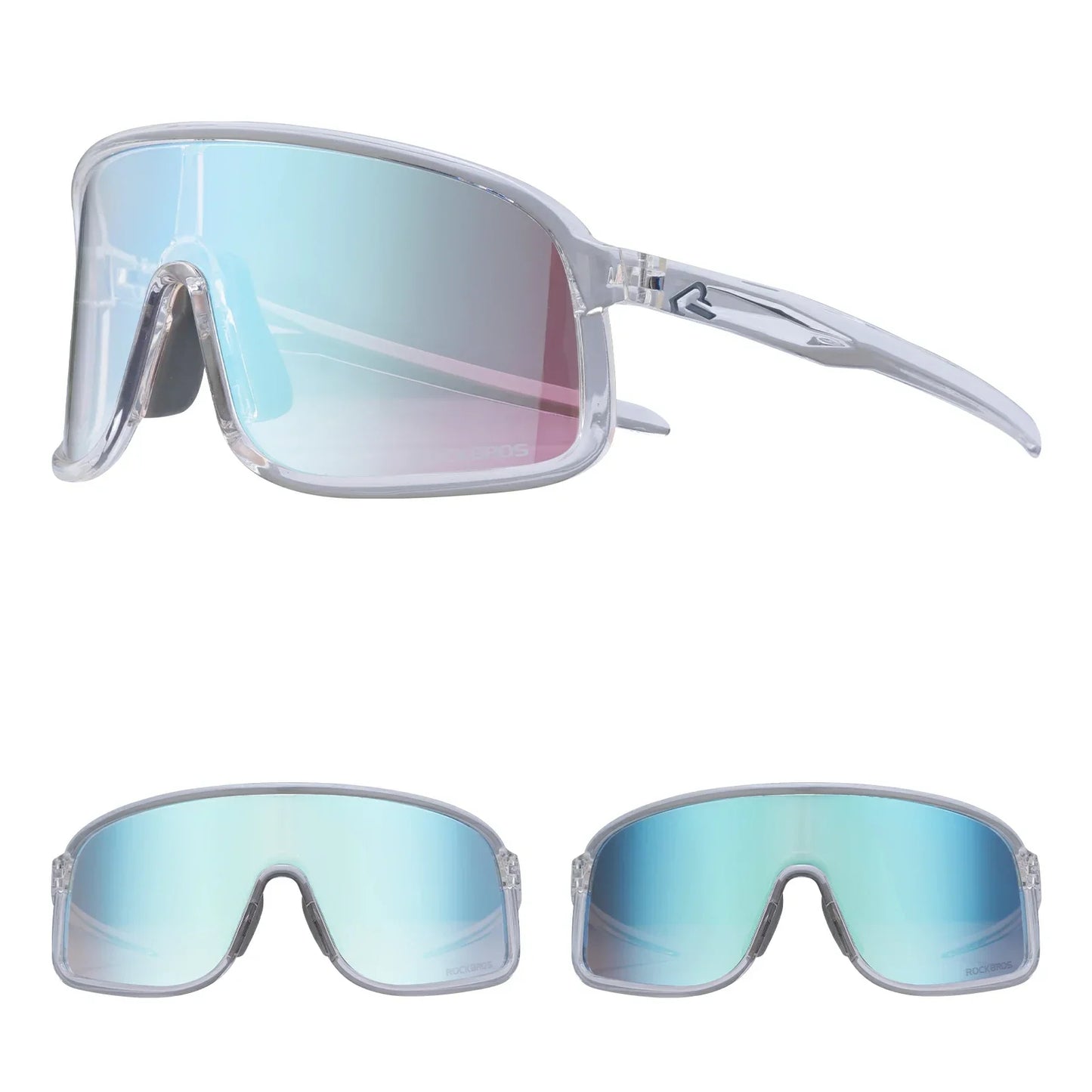ROCKBROS Cycling Sunglasses Photochromic Polarized Sports Glasses UV400 Unisex