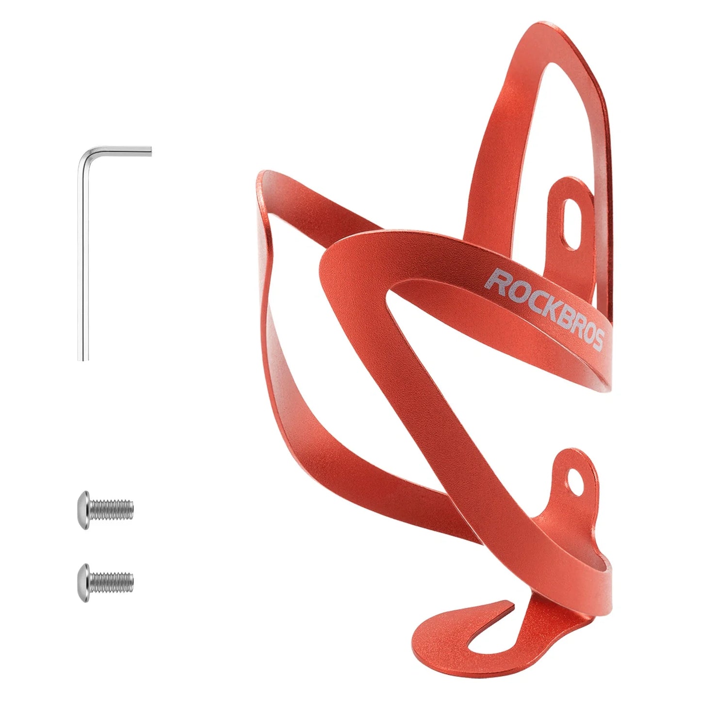 Lightweight Aluminum Bike Water Bottle Cage with Screws Tool