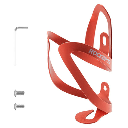 Lightweight Aluminum Bike Water Bottle Cage with Screws Tool