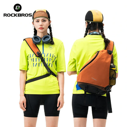 ROCKBROS 11.5L Sling Crossbody Backpack Shoulder Magnetic Buckle Travel Bag