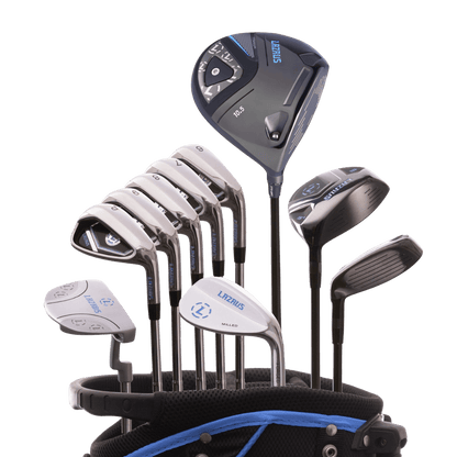 Lazrus Golf 11 pc Set - LAZ2 Driver, 3W, 1H, 6-PW Irons, 52° Wedge, Putter & Bag Optional