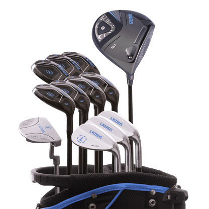 Lazrus Golf 13 pc Set - Laz2 Driver, 3 Wedges Set, Hybrids (4-PW), Putter & Bag (optional)