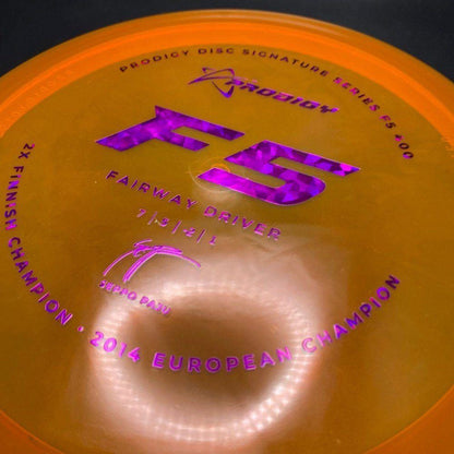 F5 400 Plastic Fairway Driver - Seppo Paju Signature Stamp