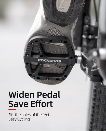 ROCKBROS Extra Large Bike Pedals in Various Colours (Pair)