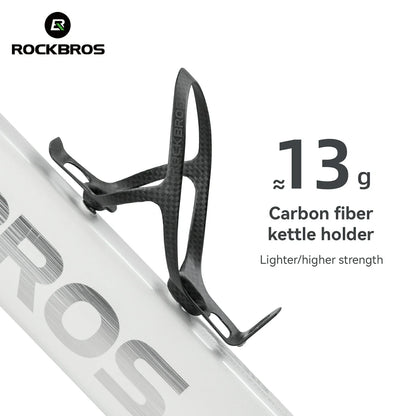 ROCKBROS 100% Carbon Fiber  13g Ultra-Light Bike Water Bottle Holder