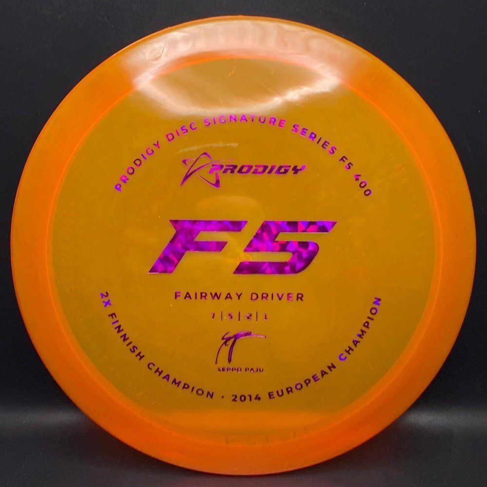 F5 400 Plastic Fairway Driver - Seppo Paju Signature Stamp