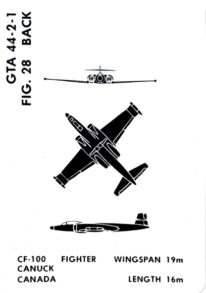 Vintage Aircraft Recognition Card Deck