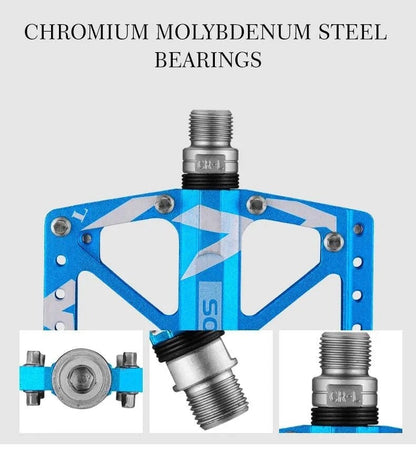 ROCKBROS Large Bike Pedals in Black or Blue