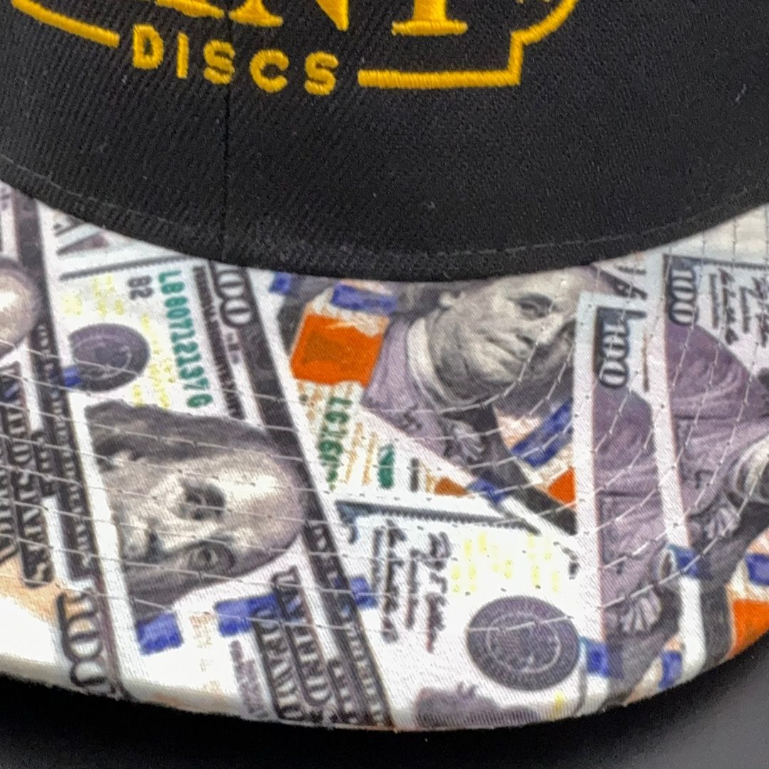 Flat Bill Snapback Hat - Fancy Print - Mint Discs