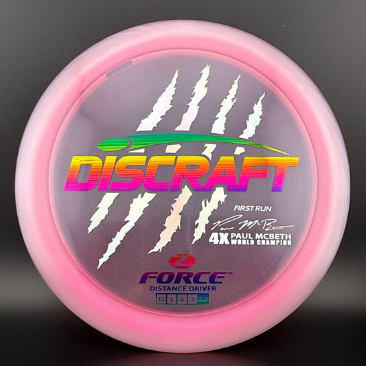 Z Force (First Run) - 4x Paul McBeth Claws - Pink