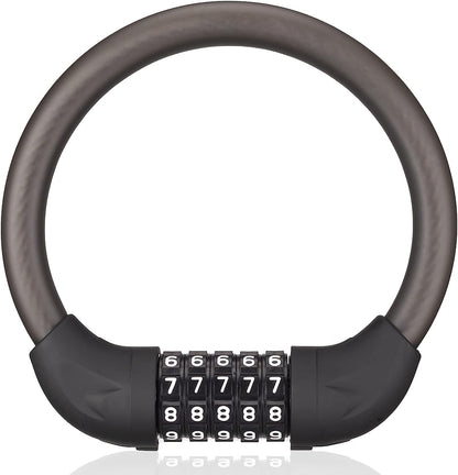 ROCKBROS Bike Lock 5 Digit Combination Bike Cable Lock Lightweight & Small Mountain Bike Lock