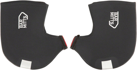 Bar Mitts Road Pogie Handlebar Mittens - Internally Routed Campy/SRAM/Newer Shimano No Zipper XL BLK