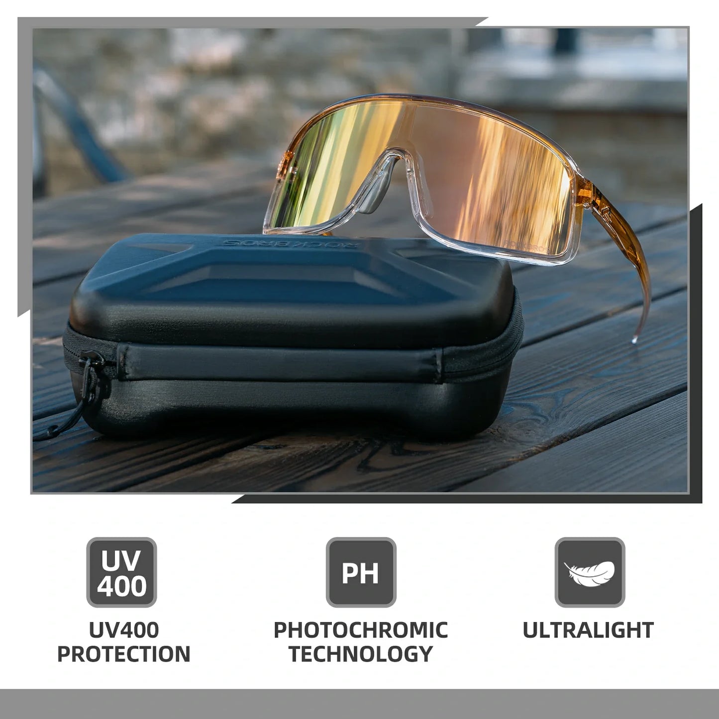 Polarized Photochromic Cycling Sunglasses