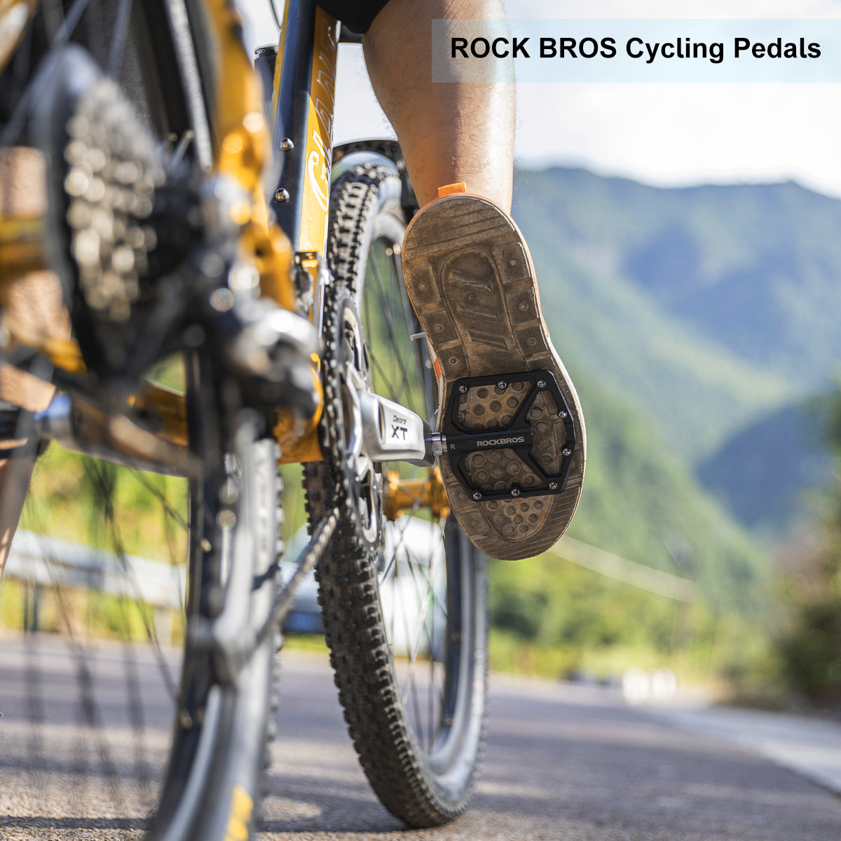 ROCKBROS Ultra Lightweight Flat Bike Pedals in Various Colours (Pair)