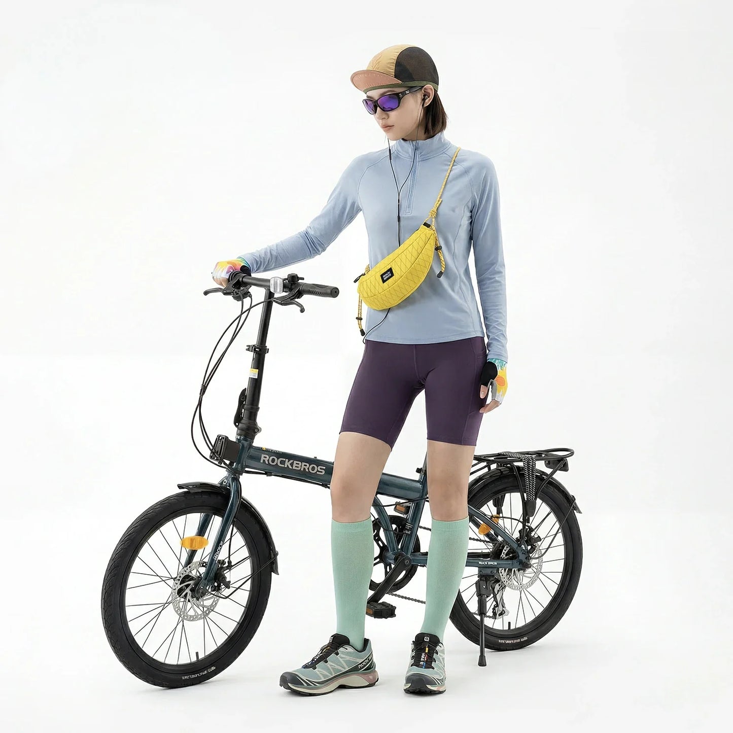 Banana Bike Handlebar Bag, Lightweight Crossbody Cycling Bag 1.8L