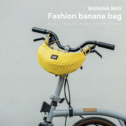 Banana Bike Handlebar Bag, Lightweight Crossbody Cycling Bag 1.8L