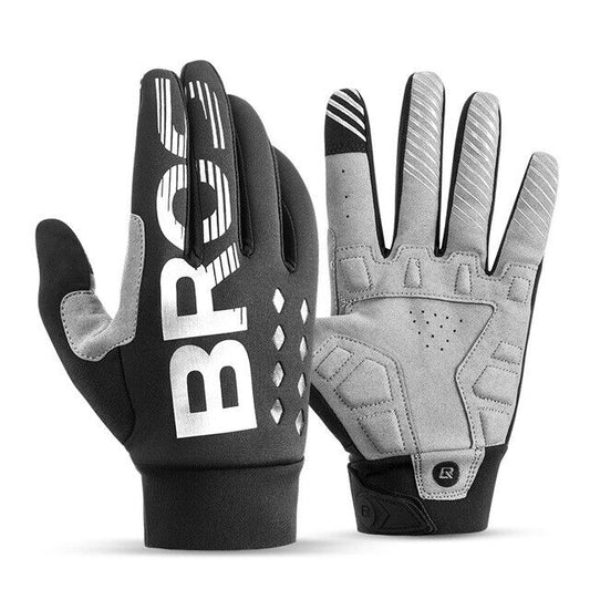 ROCKBROS Winter Full Finger Cycling Sporting Gloves SBR Touchscreen Warm Gloves