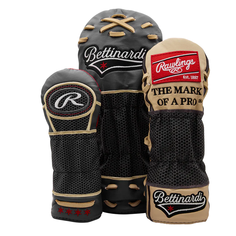Bettinardi x Rawlings Black Glove Wood Headcover Set