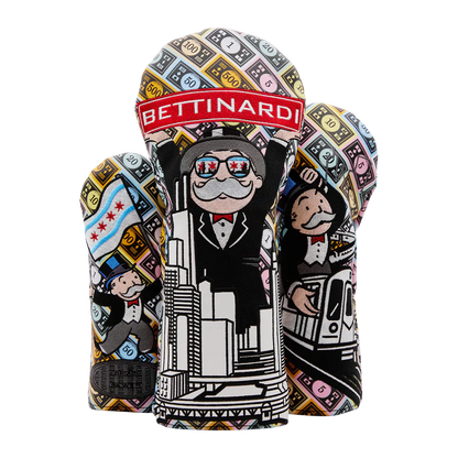 Bettinardi x Monopoly Chi Town Mr. Monopoly Fairway Wood Headcover Set