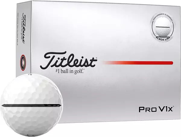 Titleist 2025 Pro V1x Performance Alignment Black Golf Balls