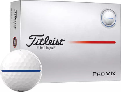 Titleist 2025 Pro V1x Performance Alignment Blue Golf Balls